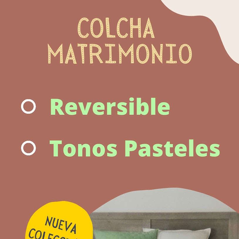 Colcha Matrimonio Vertical Español