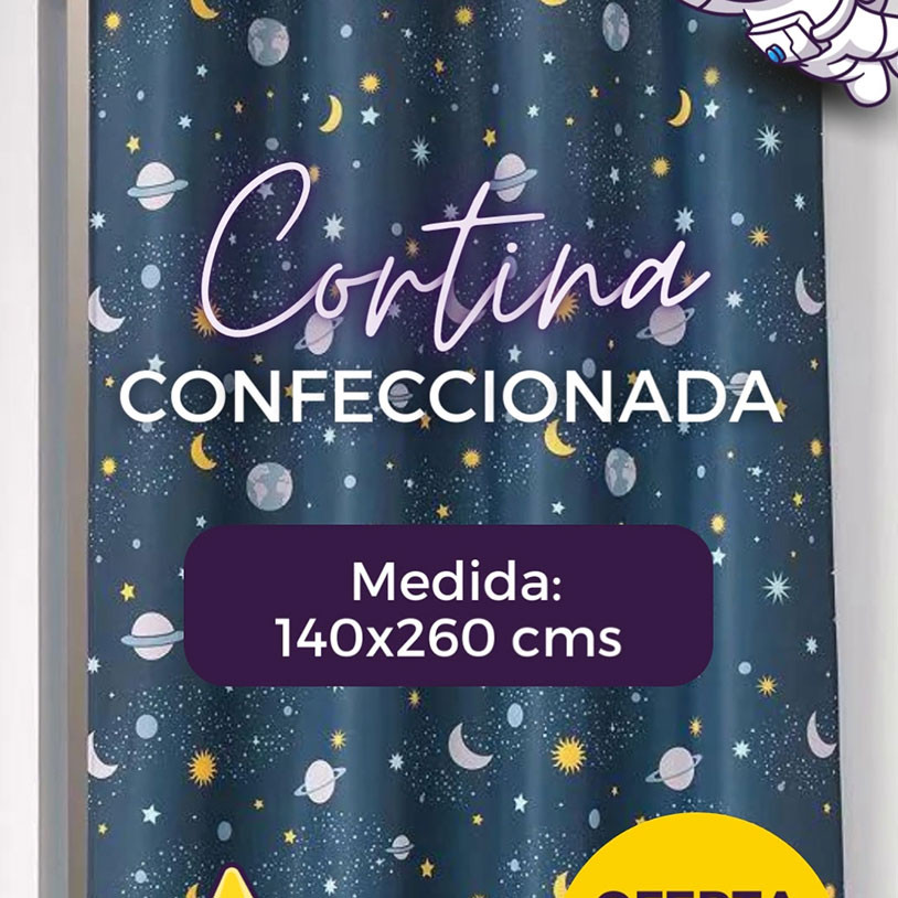 Cortina Atronauta Vertical Español