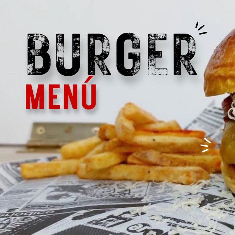 Menú Burger Horizontal Español