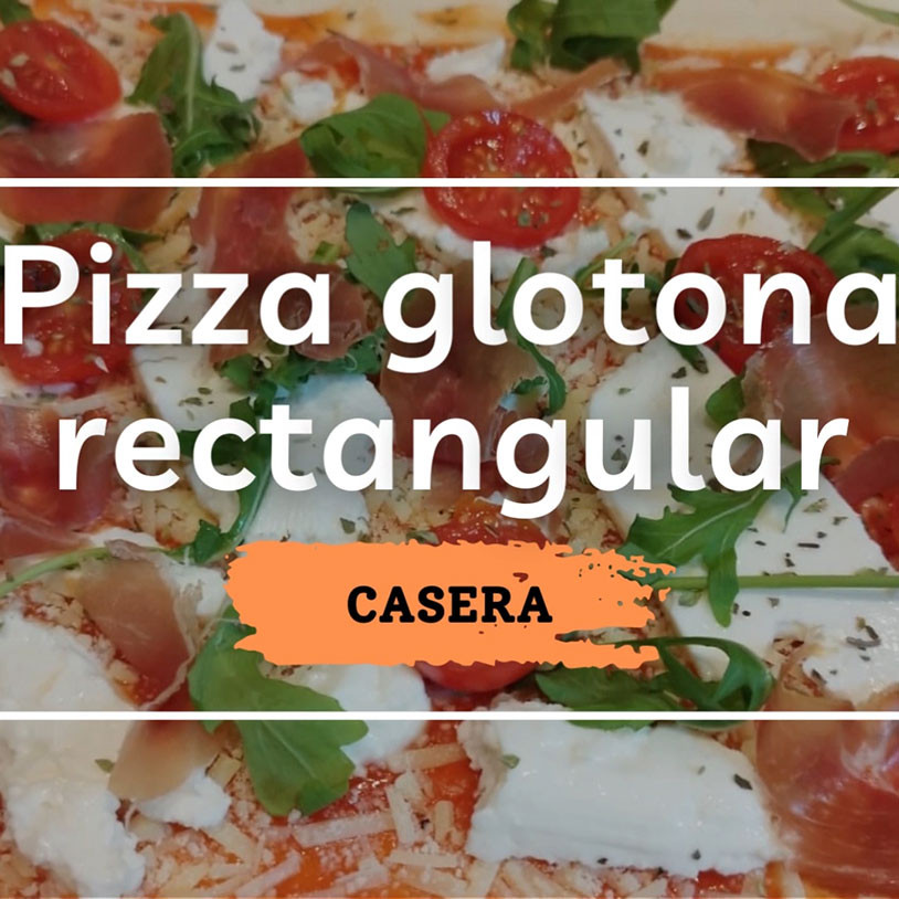 Pizza Glotona Horizontal Español